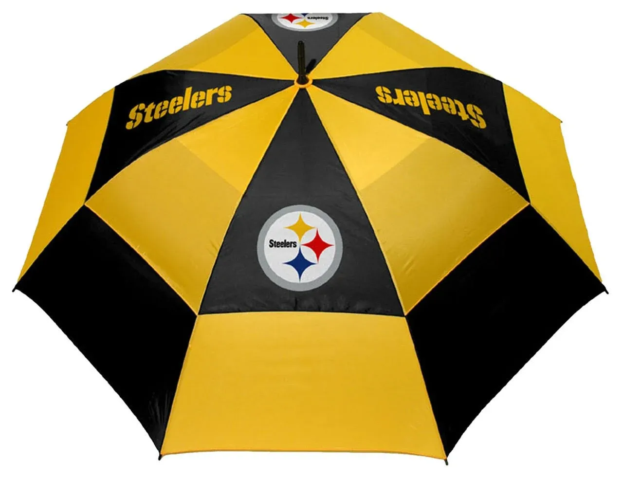 Team Golf NFL 62" Golf Umbrella with Protective Sheath, Double Canopy Wind Protection Design, Auto Open Button