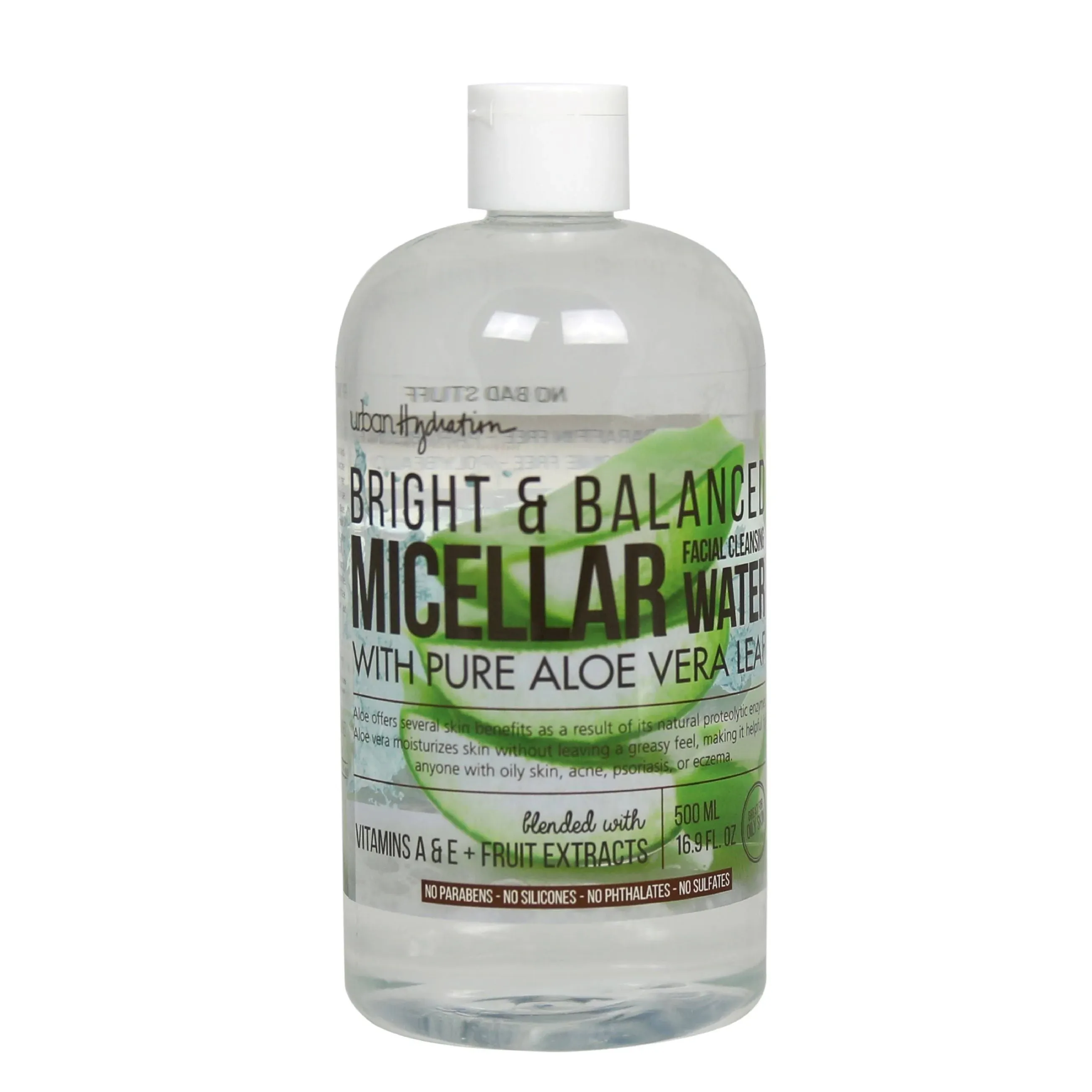 Urban Hydration Bright & Balanced Facial Cleansing Water, Micellar - 500 ml