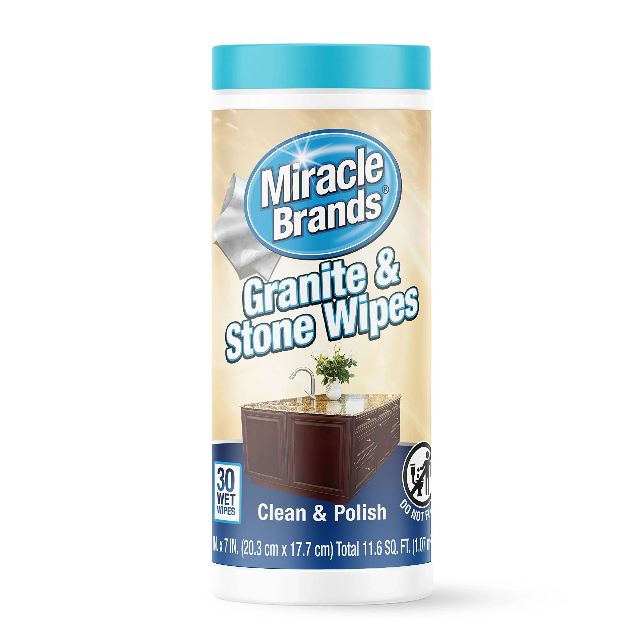 Miraclewipes for Granite & Stone Clean Protect and Polish Countertops and Stone ...