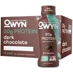 OWYN, Vegan Protein Shake, Dark Chocolate,12 Fl Oz 12.00 (Pack of 12) 