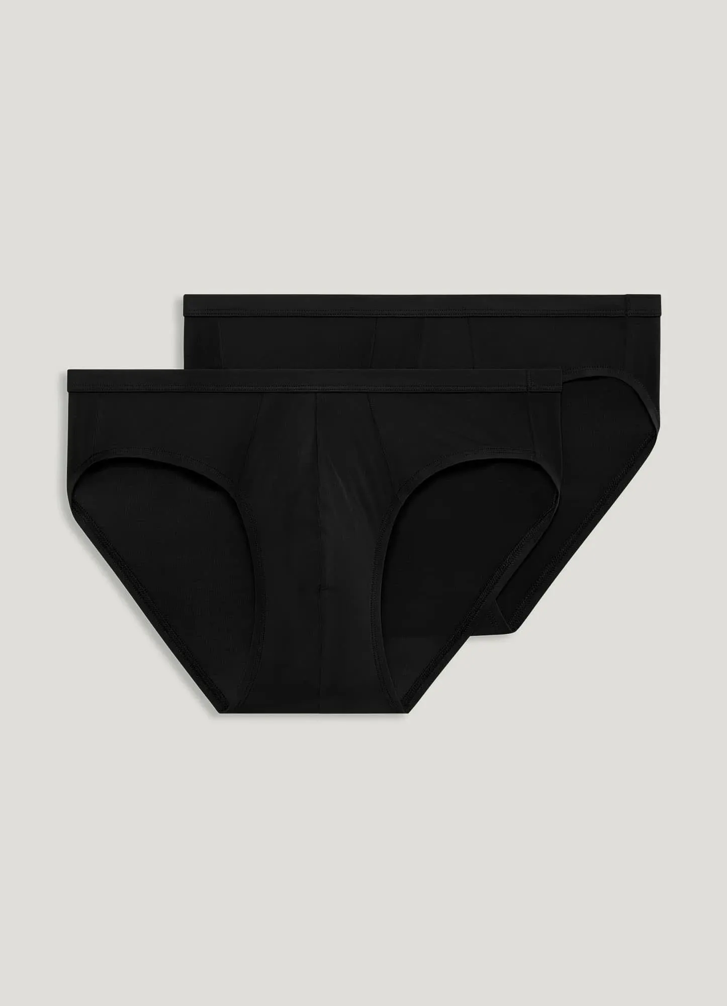 Jockey Men's Elance Microfiber Bikini - 2 Pack S Black