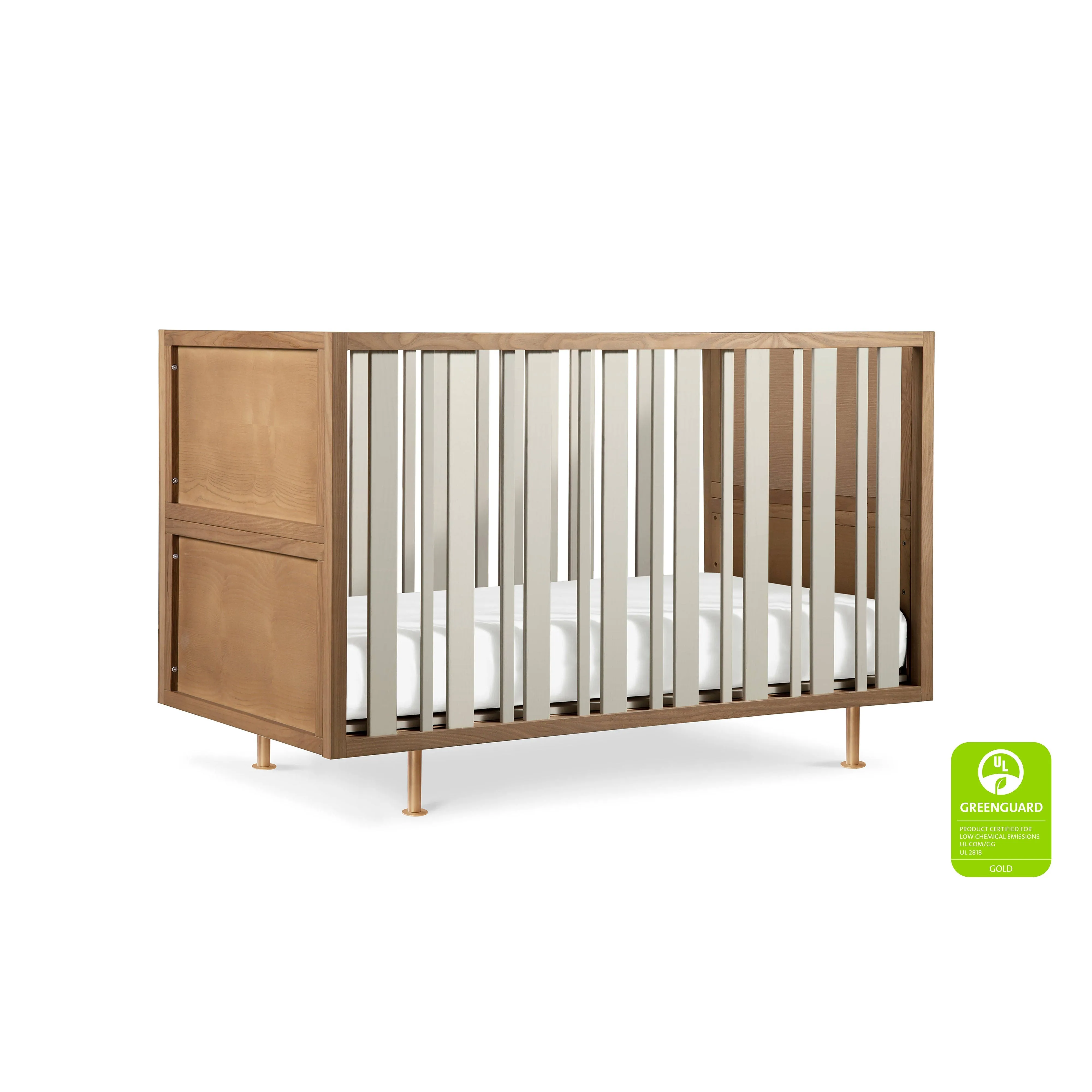 Nursery Works Novella Crib - Stained Ash & Ivory