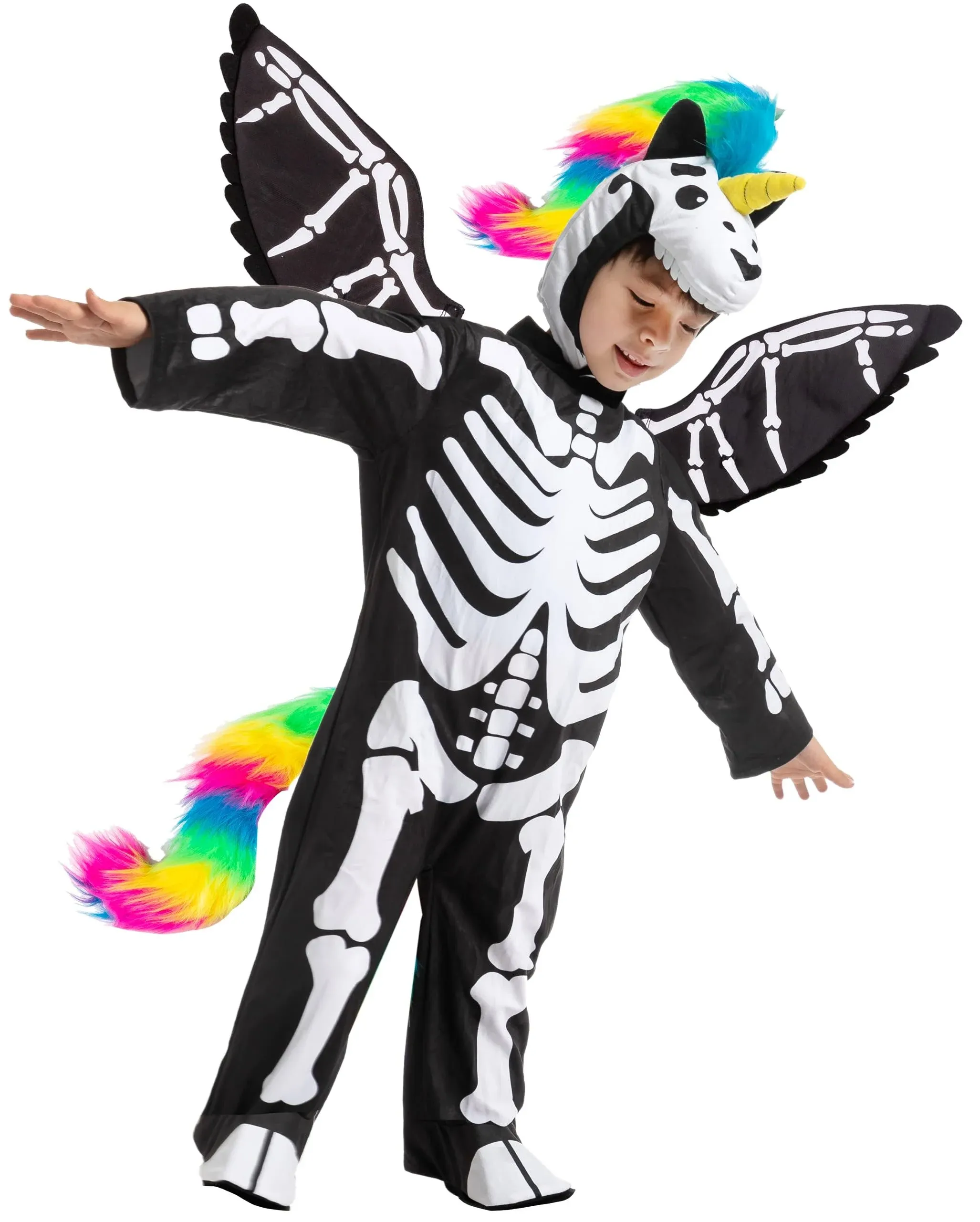 Kids Unicorn Skeleton Halloween Costume S