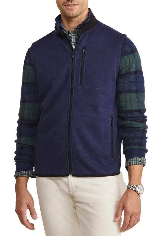 vineyard vines Men's Mountain Sweater Fleece Vest