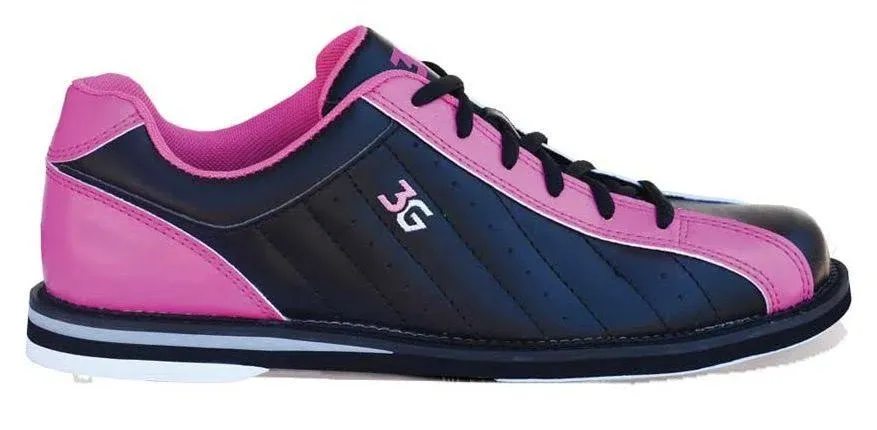 3G Womens Kicks Black Pink Bowling Shoes 9.5