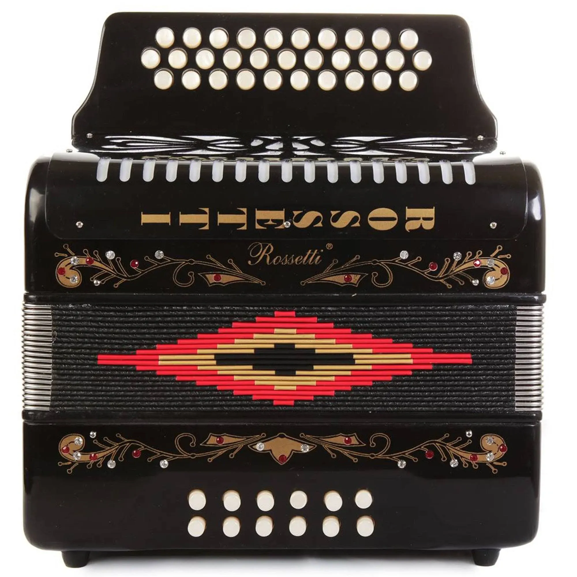 Rossetti, 31-key Accordion (ROS3112-FBE-BK)