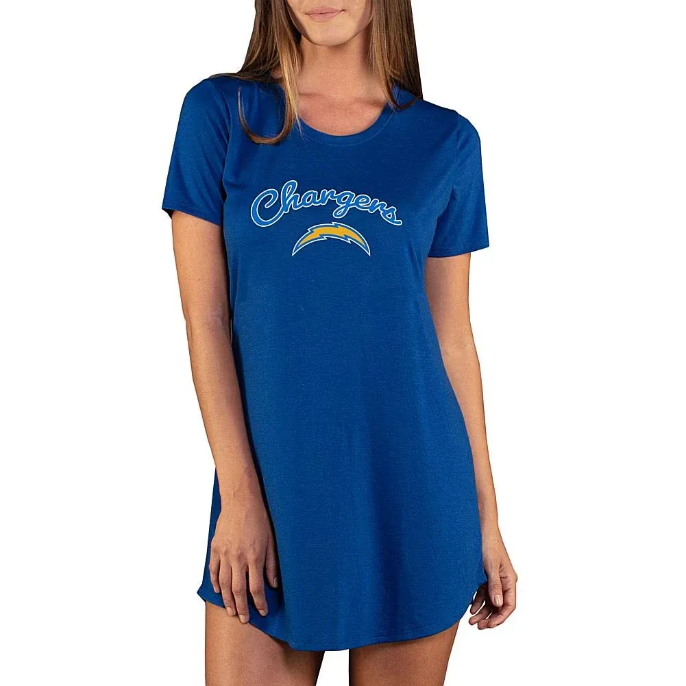 Officially Licensed NFL Marathon Nightshirt by Concept Sports-Chargers - 9893896 | HSN