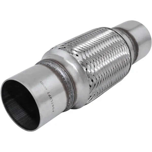 Fortluft Exhaust Flex Connector with Extension Pipes Stainless Steel 2.50''x6.00 ...