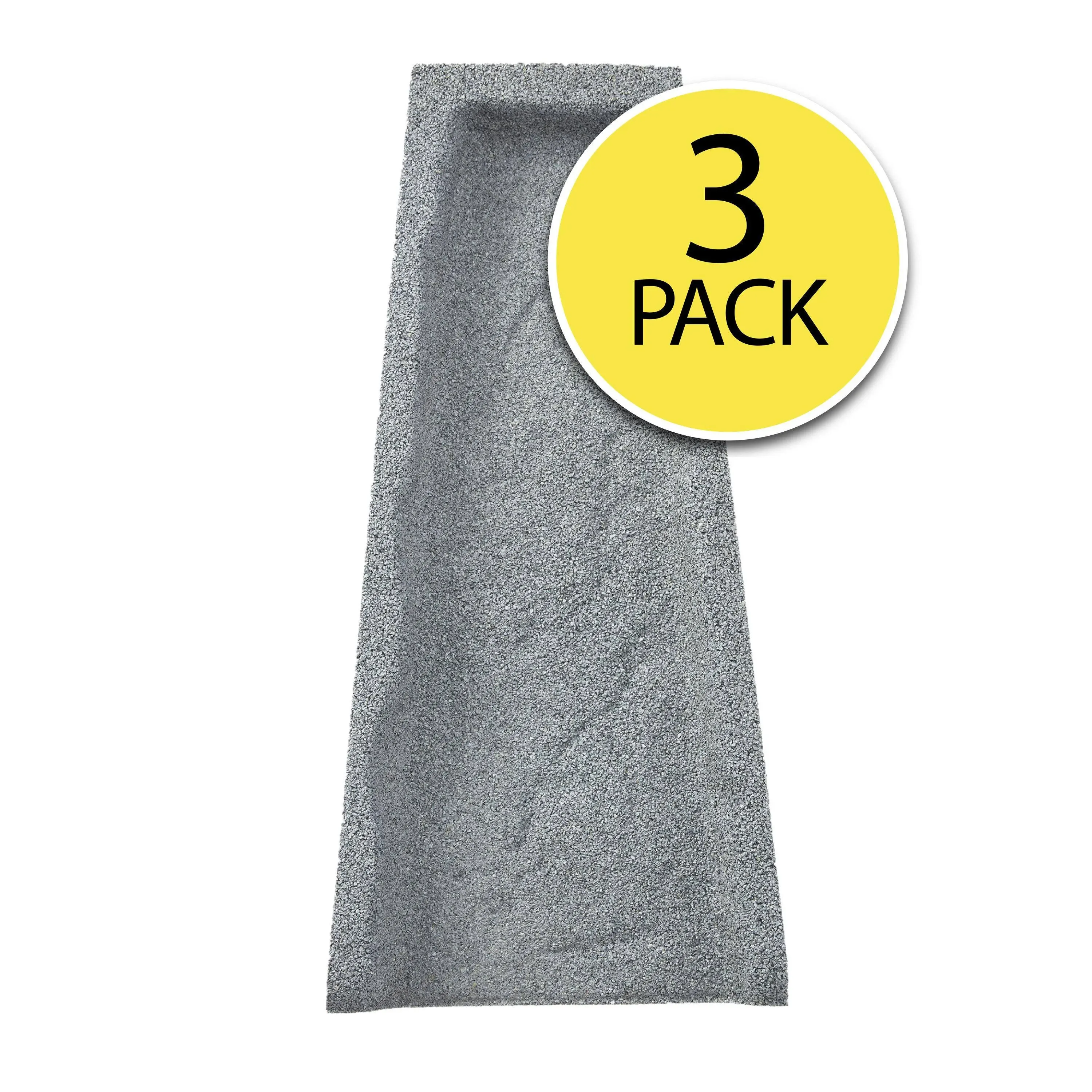 Rubberific Gray Rubber Splash Block (3 Pack)