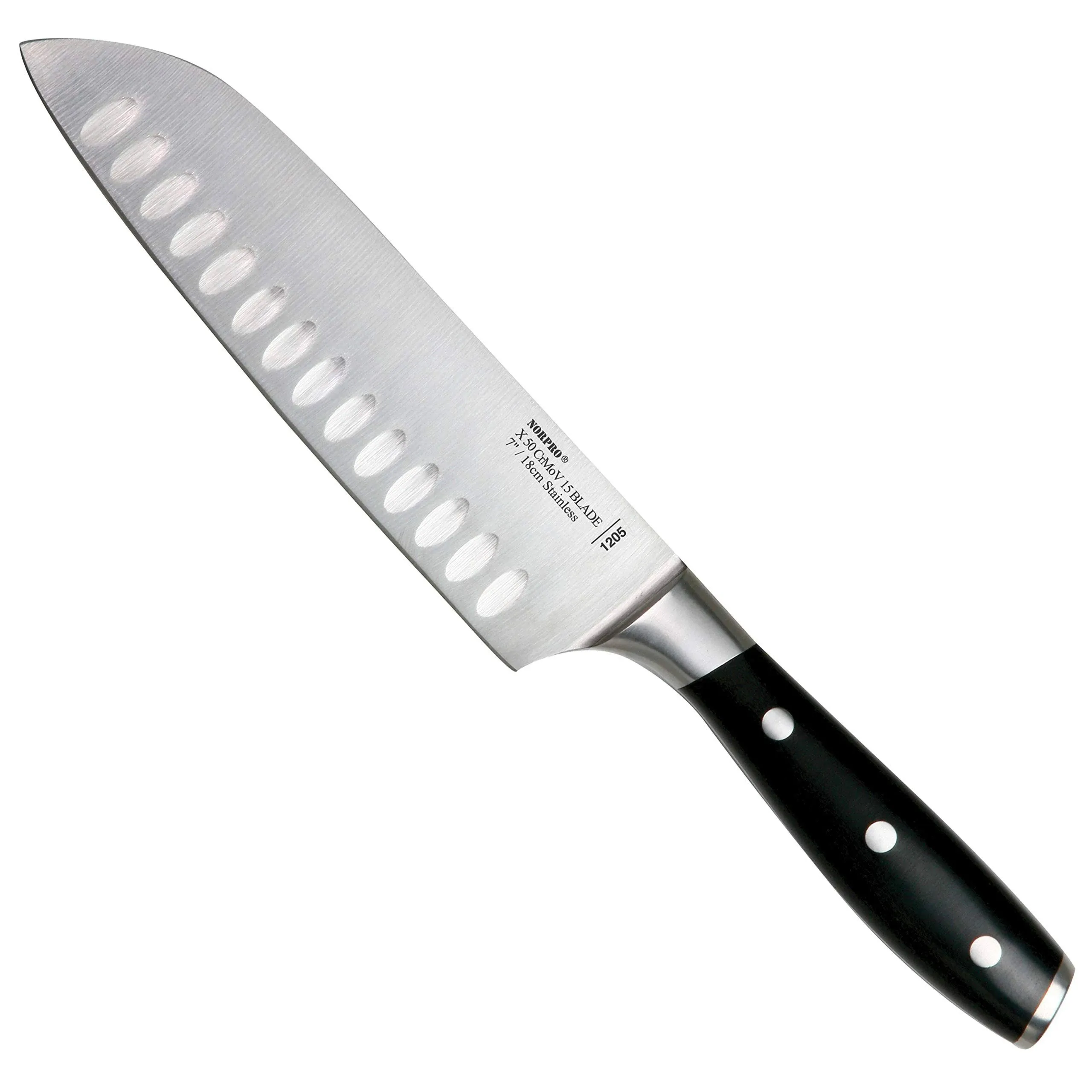 Norpro Stainless Steel 7-Inch Santoku Knife