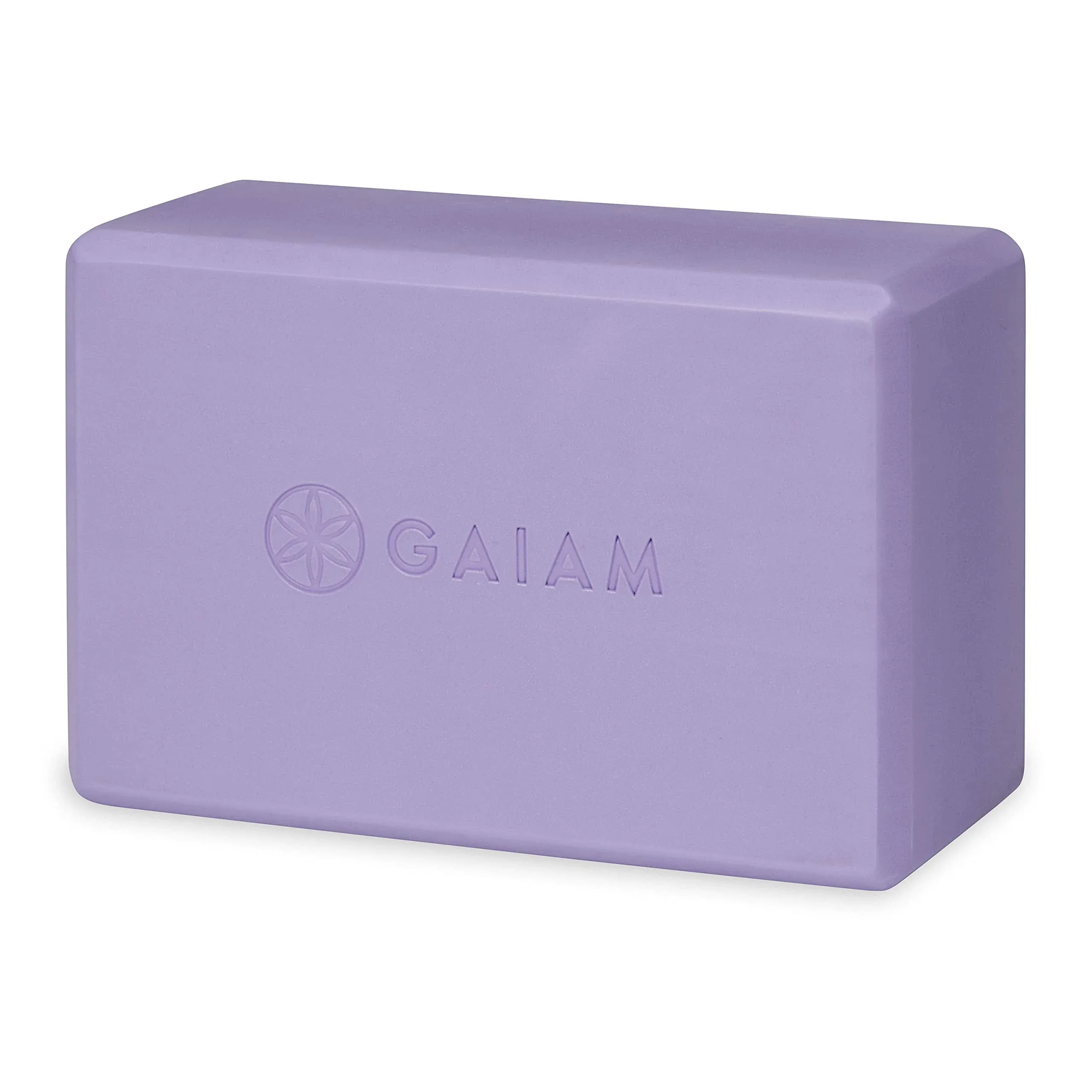 Gaiam Yoga Block - Supportive Latex-Free EVA Foam Soft Non-Slip Surface for Yoga, Pilates, Meditation