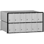 Aluminum Mailbox - 12 Doors - Rack Ladder System