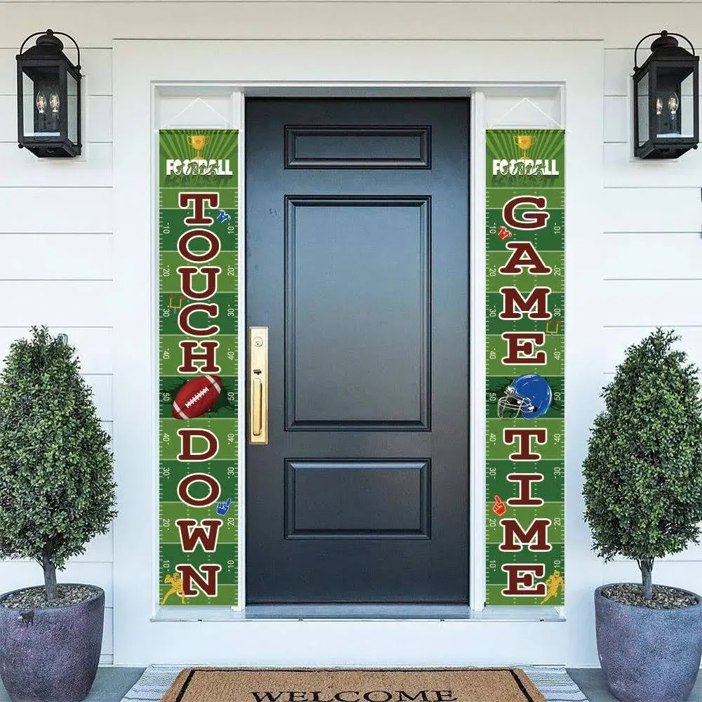 Football Banner Welcome Porch Sign