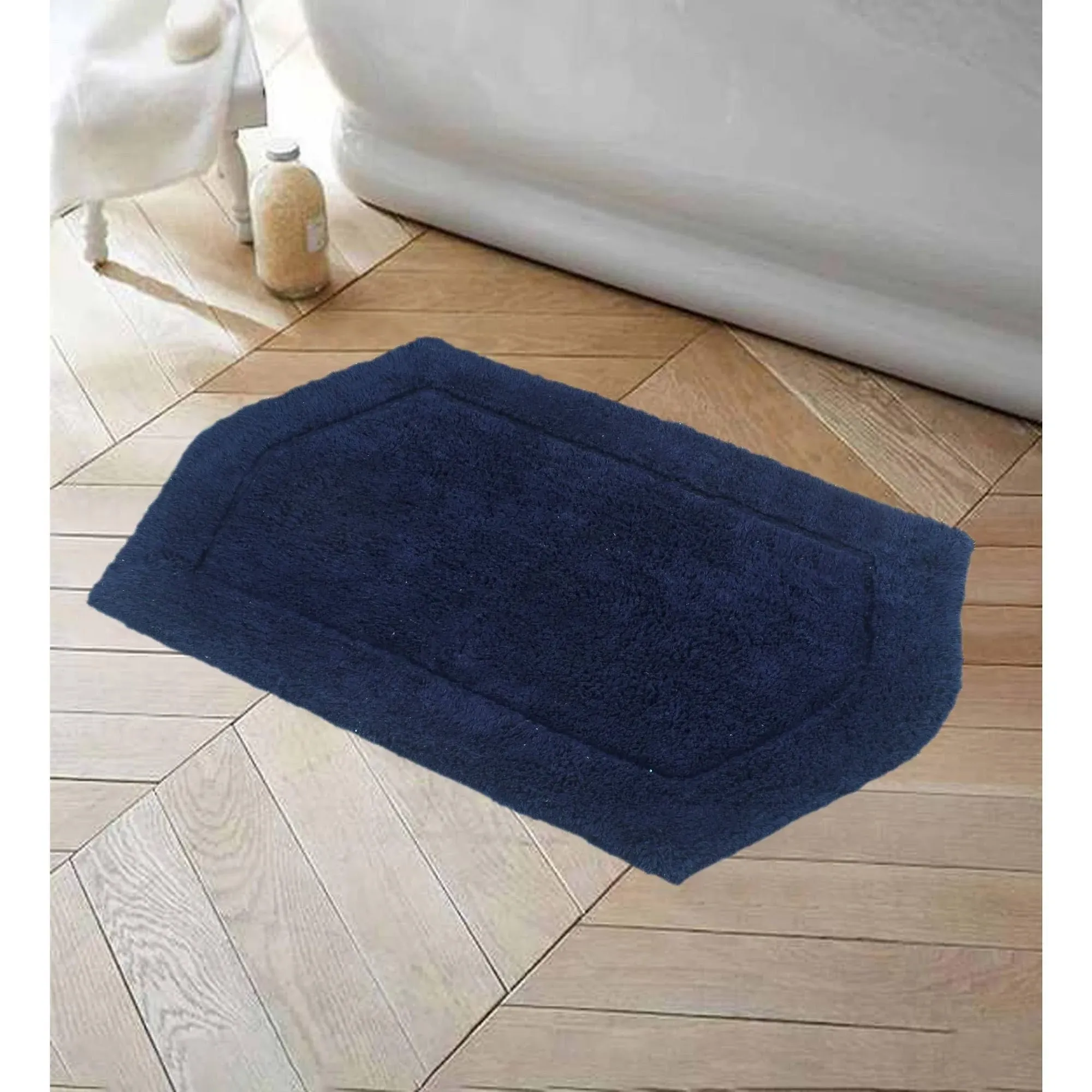 Home Weavers Waterford Collection 100% Cotton Tufted Bath Rug, Extra Soft and ...