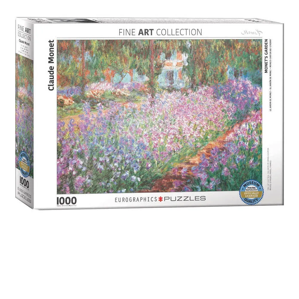 Eurographics - 1000 Piece Puzzle (Monet's Garden by Claude Monet)