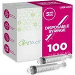 Care Touch Luer Lock Tip Syringes