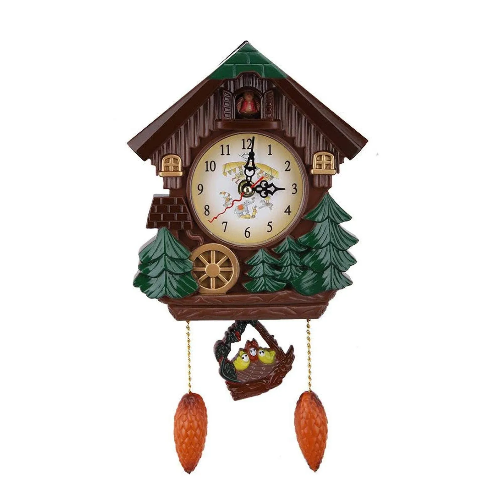 Omabeta Cuckoo Clock, Classic Unique Cute Wooden Vintage Traditional Forest ...