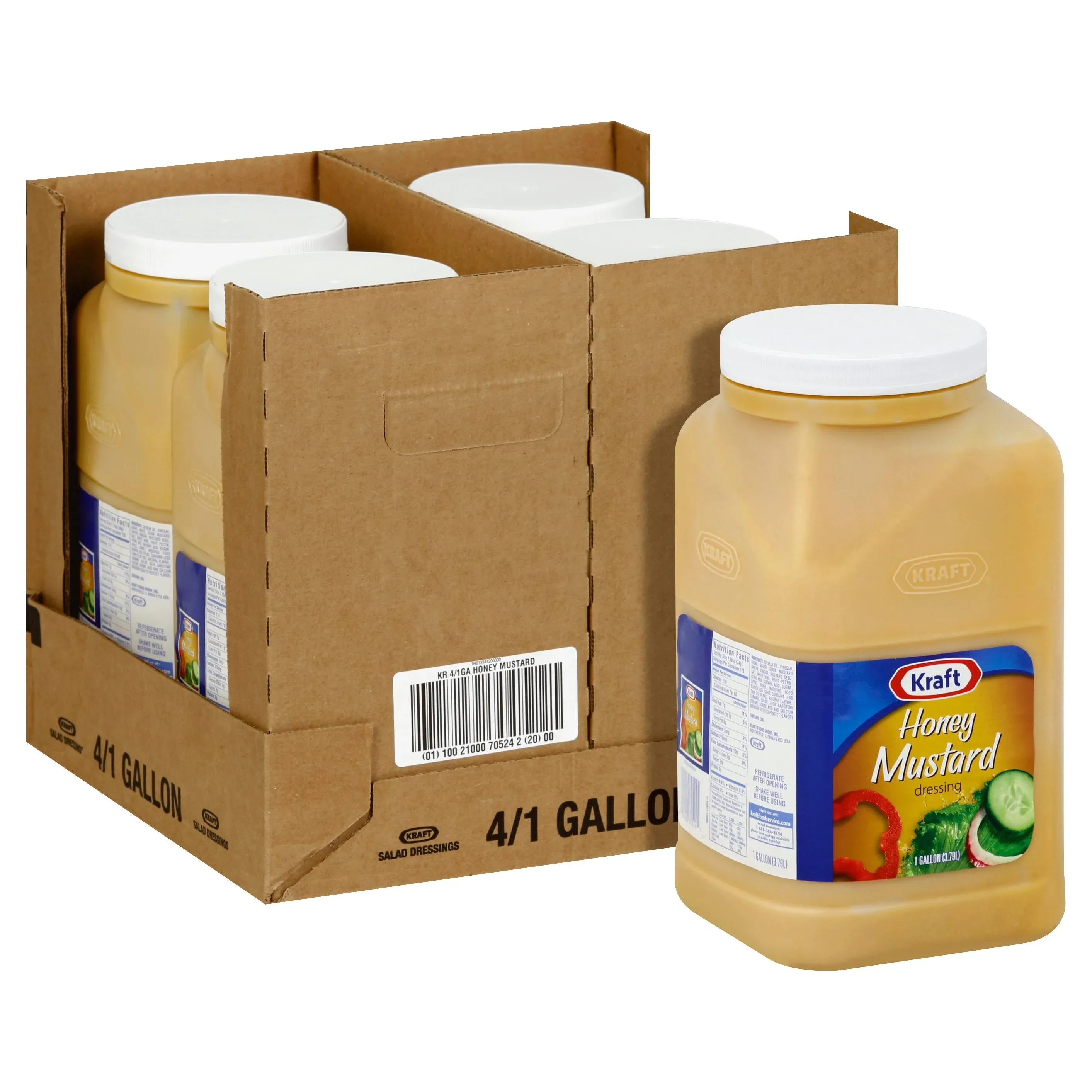 Kraft Honey Mustard Salad Dressing, 1 Gallon -- 4 per case