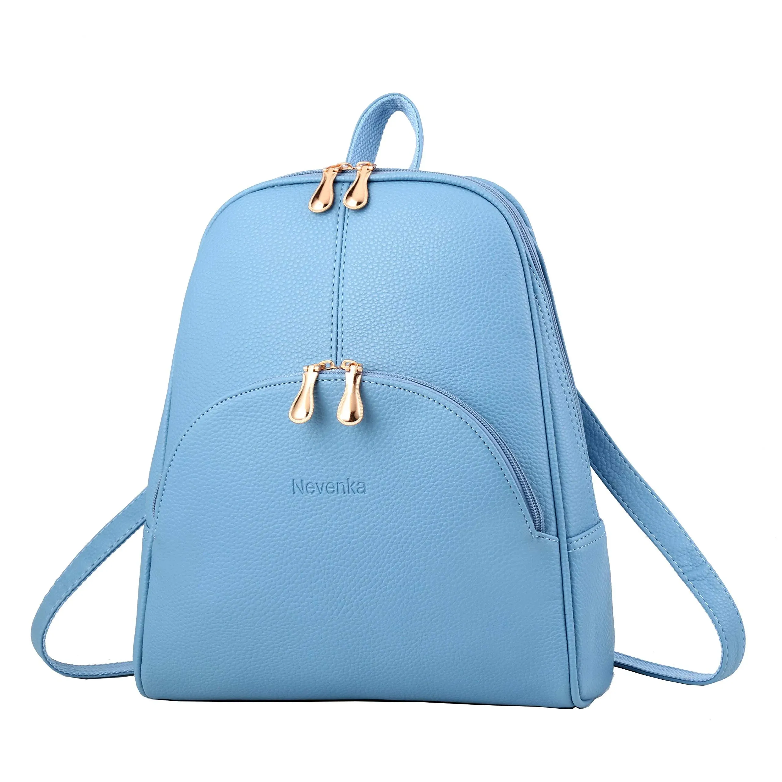 Nevenka Brand Women Bags Backpack PU Leather Zipper Bags Purse Casual Backpacks