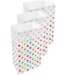 Clean Cubes 30 Gallon Disposable Trash Cans (3-Pack / Reusable / Polka Dot Pattern), Size: 17x14x30