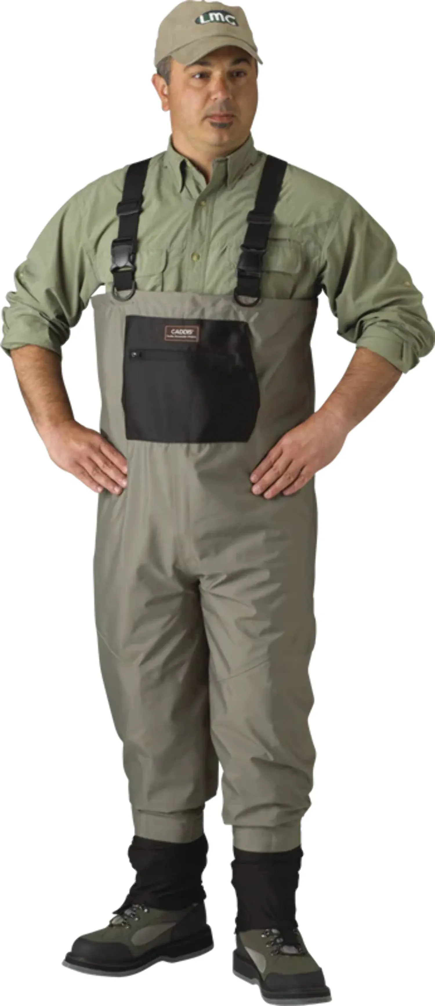 Caddis Mens Long Tan/Black Breathable Stockingfoot Waders