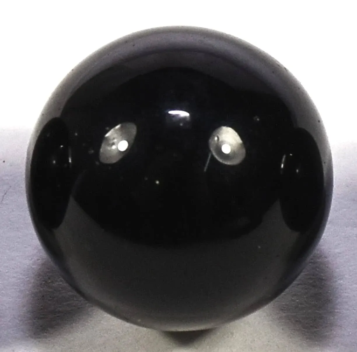 19mm Black Obsidian Sphere Polished Volcanic Glass Crystal Mineral - Mexico 1PC