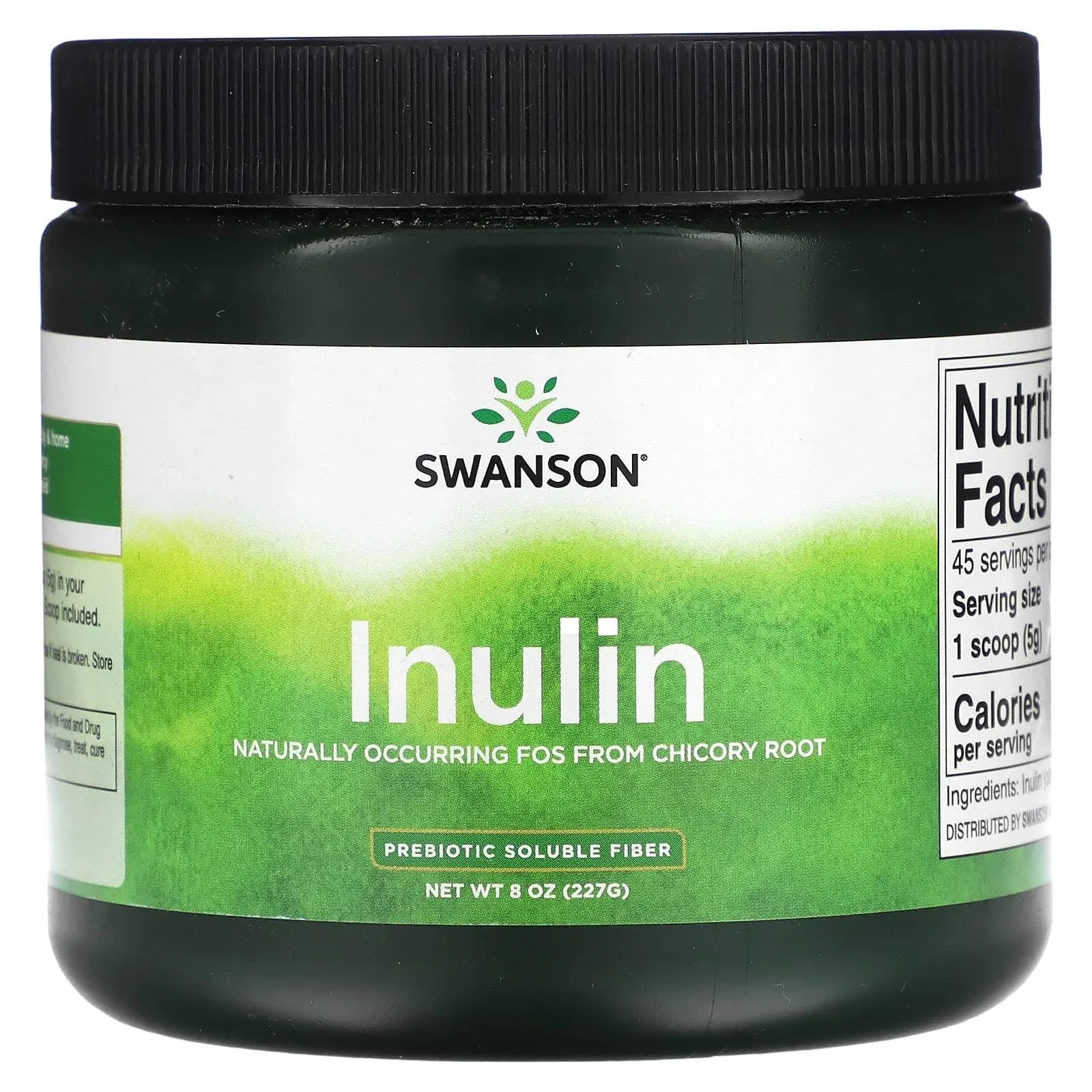 Swanson Inulin Prebiotic Soluble Fiber Powder