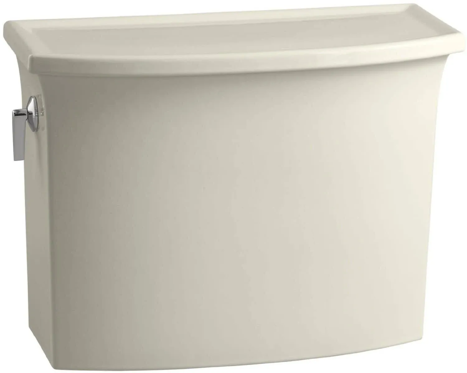 KOHLER K-4431-96 Archer 1.28 gpf Toilet Tank, Biscuit