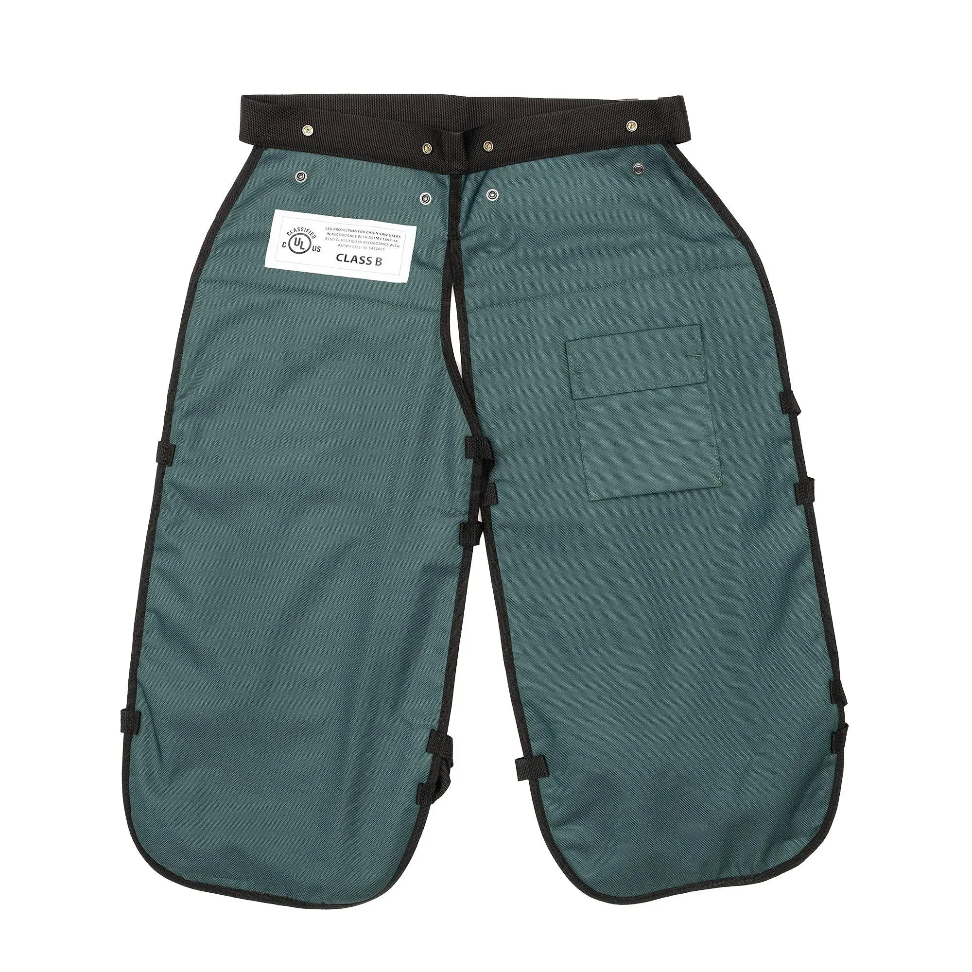 Forester Chainsaw Safety Chaps with Pocket Apron Style Regular 37" Forest Green