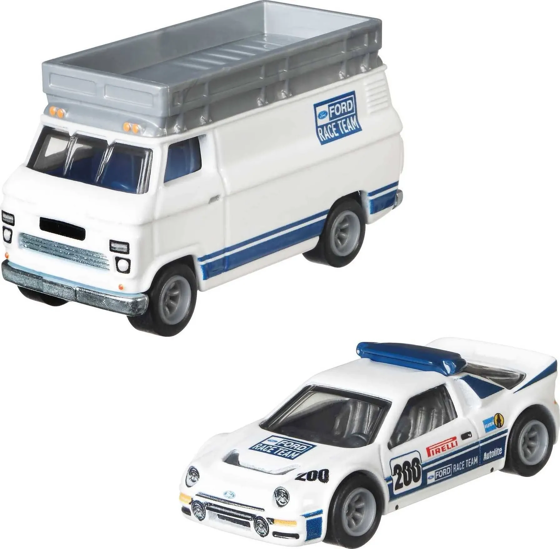 Hot Wheels Car Culture Team Transport Ford RS200 & Rally Van