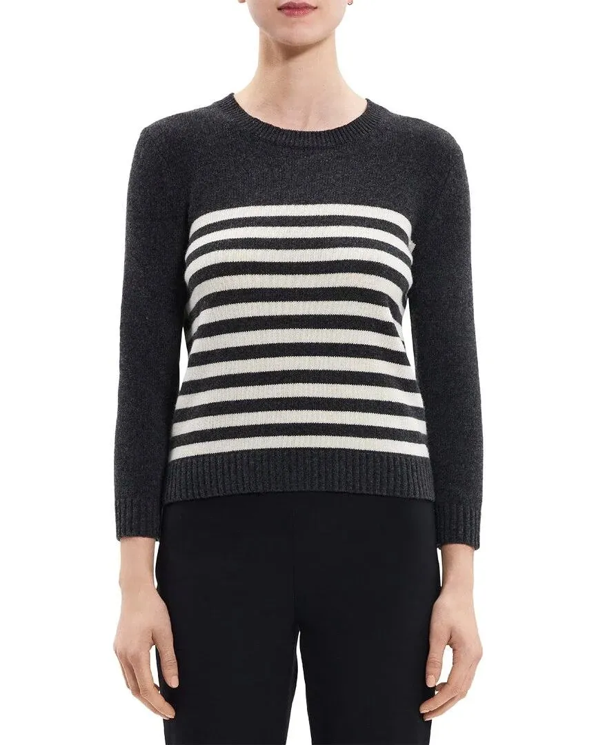 Theory Shrunken Crew Sweater