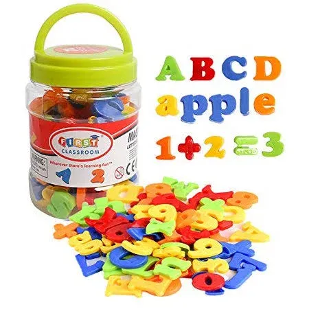 USATDD Jumbo Magnetic Letters Colorful ABC Alphabet Animal Shape Toys Large Uppercase Refrigerator Fridge Magnets Preschool Educational Toy Set Learning Spelling Game for 3 4 5 Year Old Toddler Kids