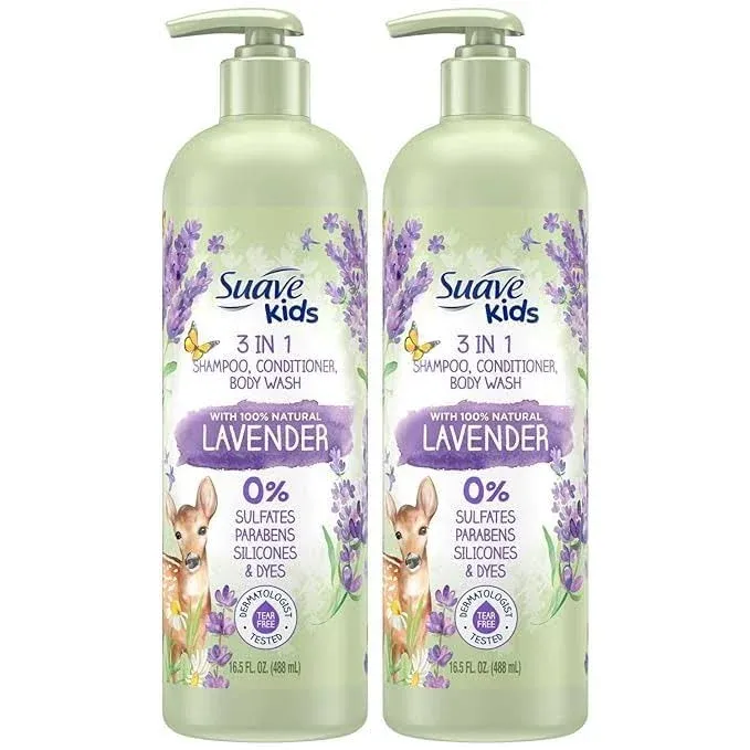 Suave Kids 3-in-1 Shampoo, Conditioner, Body Wash