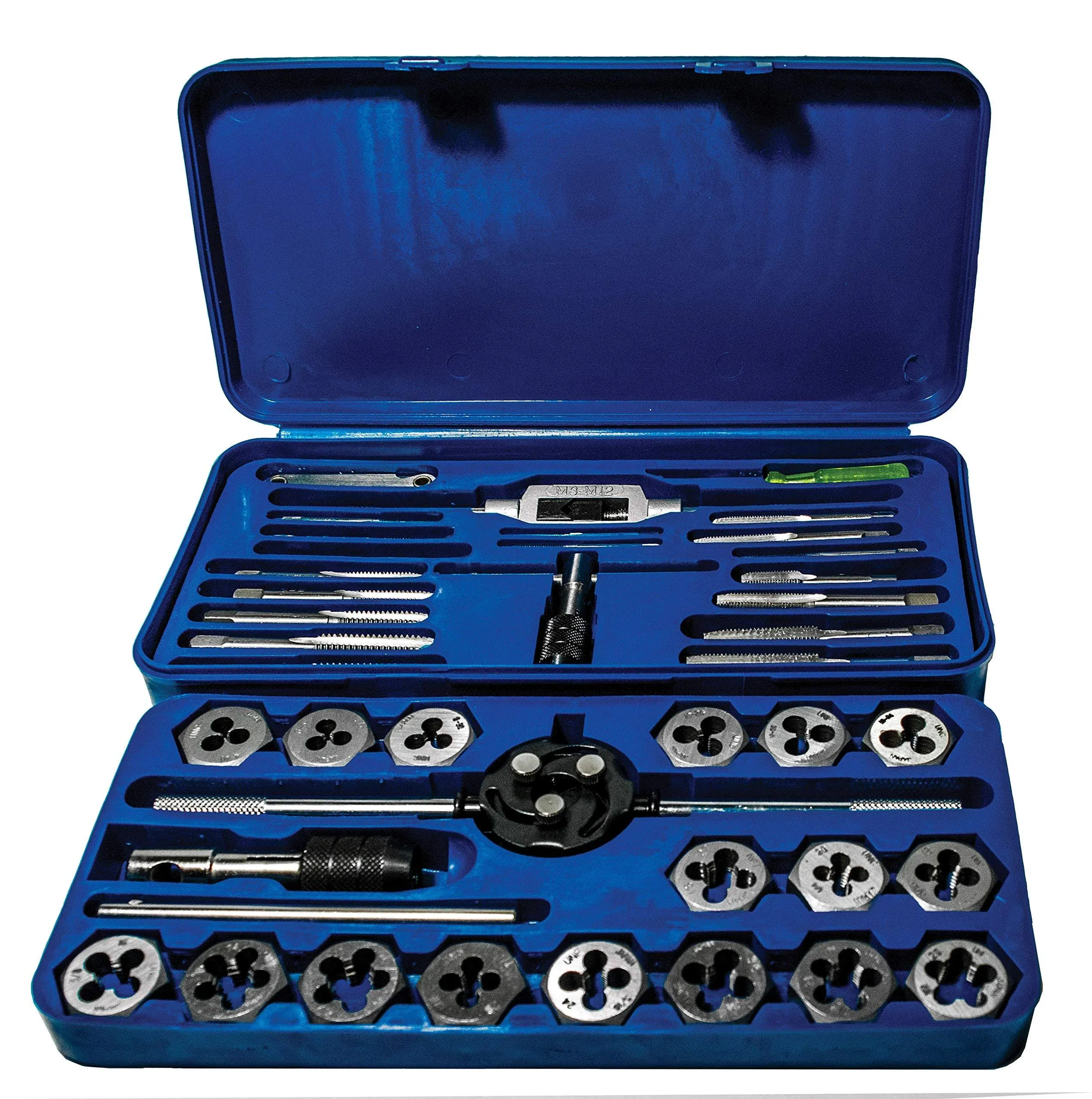 Century Drill & Tool 98900 40-Piece Fractional Tap and Die Set