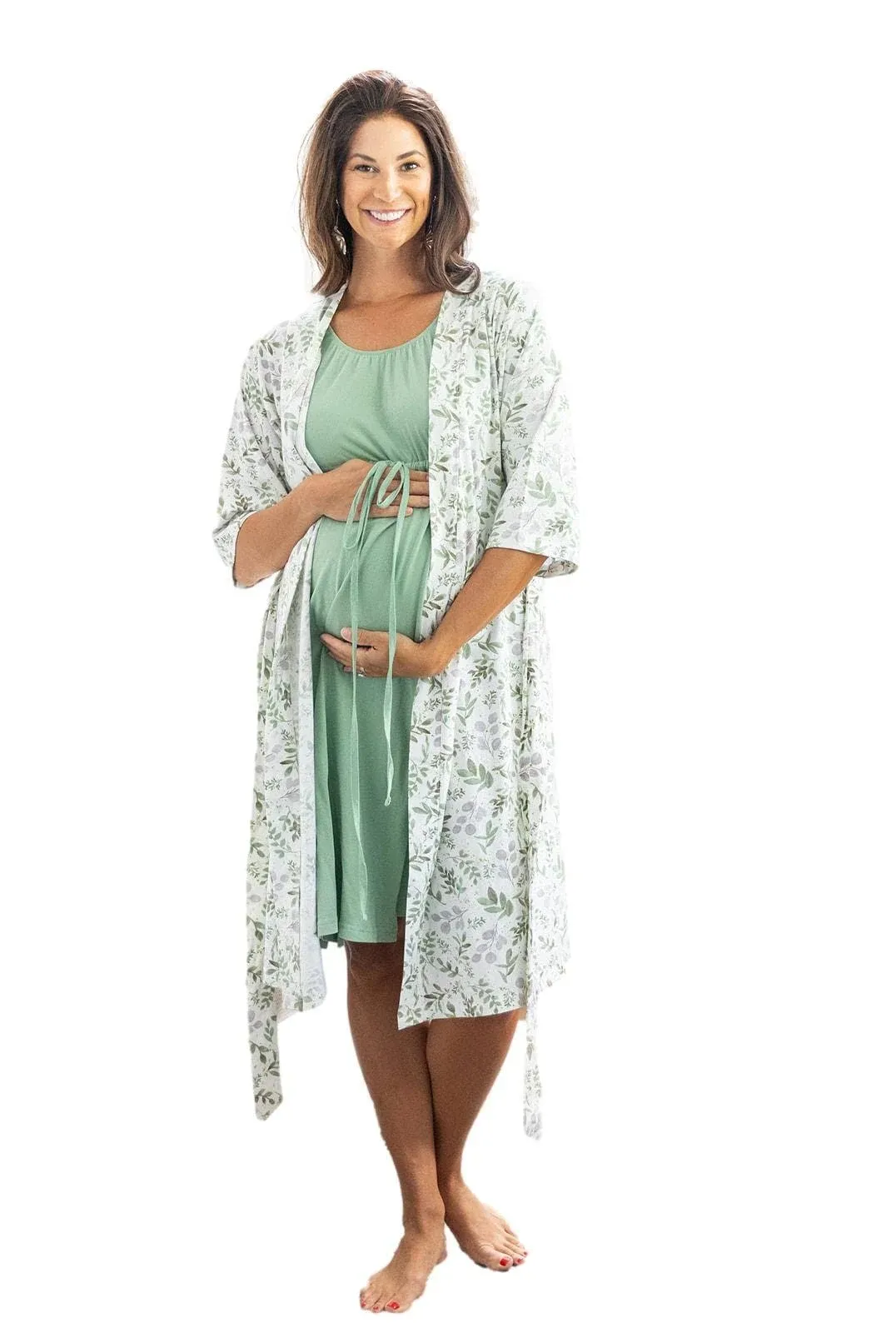 Baby Be Mine 3 in 1 Maternity Labor Delivery Nursing Hospital Birthing Gown ...