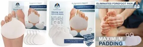 Dr. Frederick&#039;s Original Metatarsal Pads 4 Pcs Ball of Foot Cushions Gel Pads