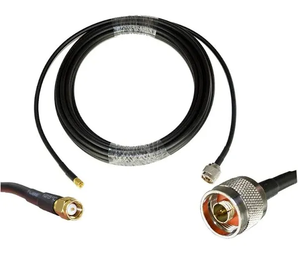 Proxicast 25 ft SMA Male to N Male Premium 240 Series Low-Loss Coax Cable 50 ...