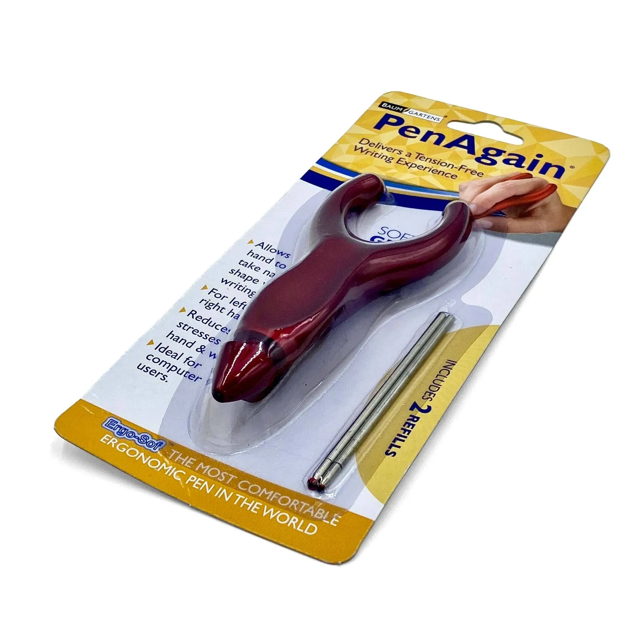 PenAgain ErgoSof Pen Ehlers-Danlos Arthritis Carpal Tunnel Pain Relief Blue (00021)