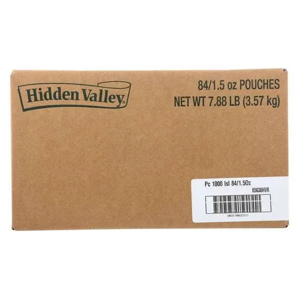 Hidden Valley Thousand Island Portion Pack Dressing -- 84 Case 1.5 Ounce