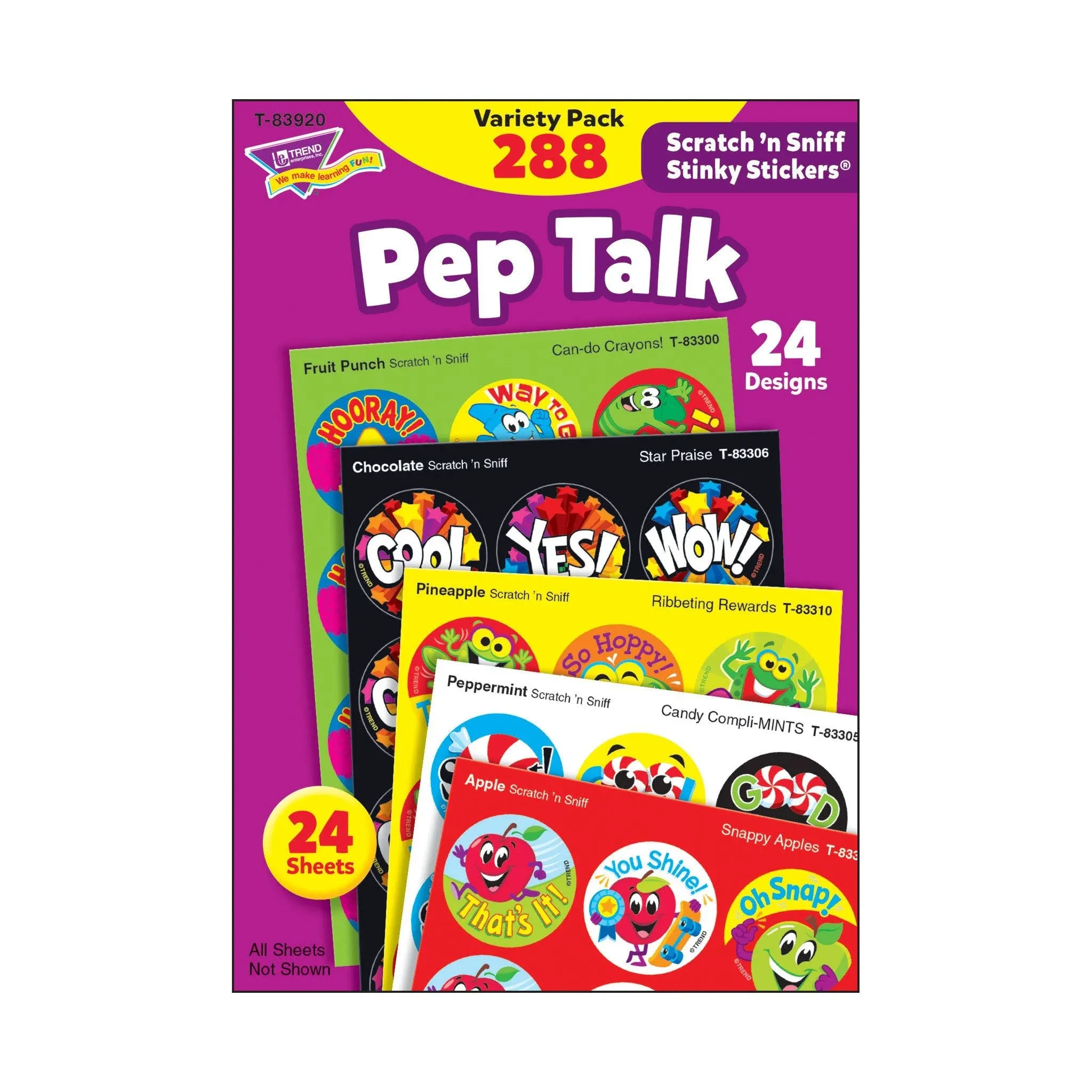 Pep Talk Stinky Stickers