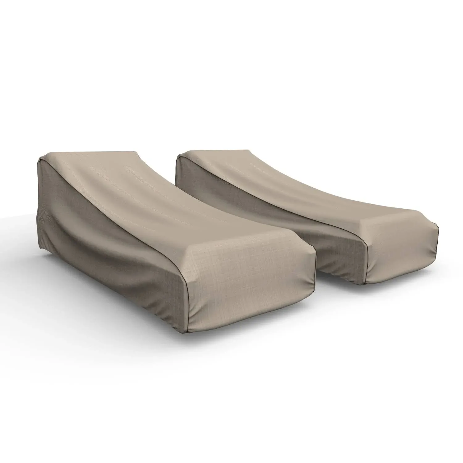 Budge XLarge Black Ivory Patio Chaise Cover, StormBlock Mojave (2 Pack)