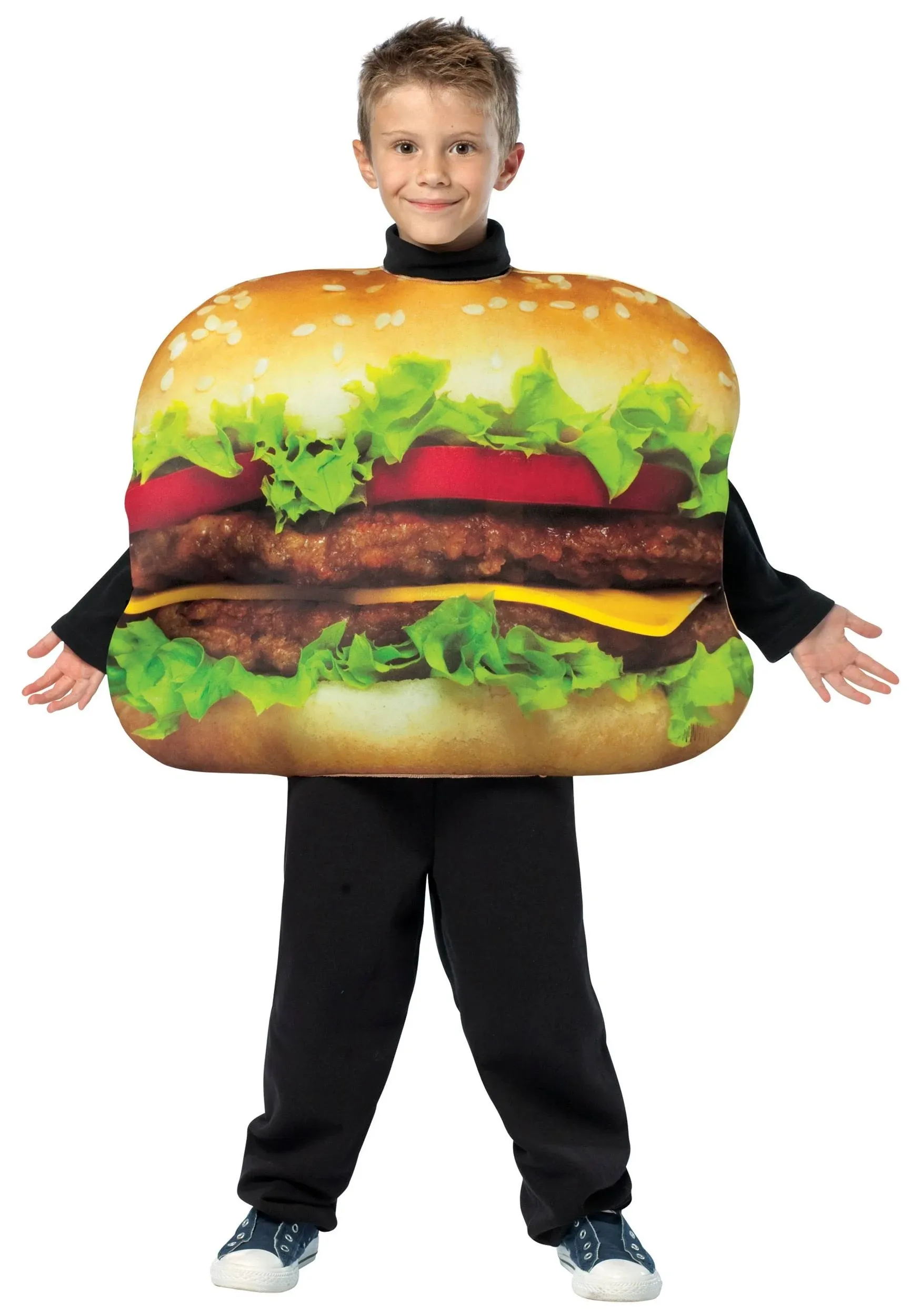 Boy's Cheeseburger Costume - Medium