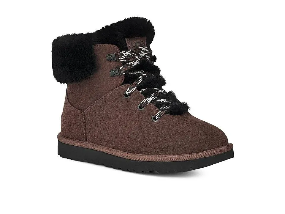 Women&#039;s Shoes UGG CLASSIC MINI ALPINE LACE Ankle Boot 1130558 BURNT CEDAR