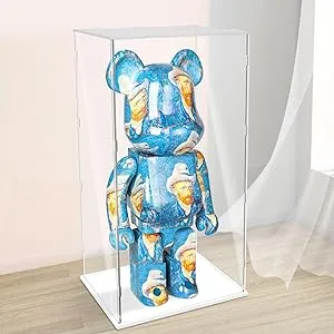 DuvinDD Acrylic Display Case for Bearbrick 1000% Assemble Clear Acrylic Boxes(15 ...