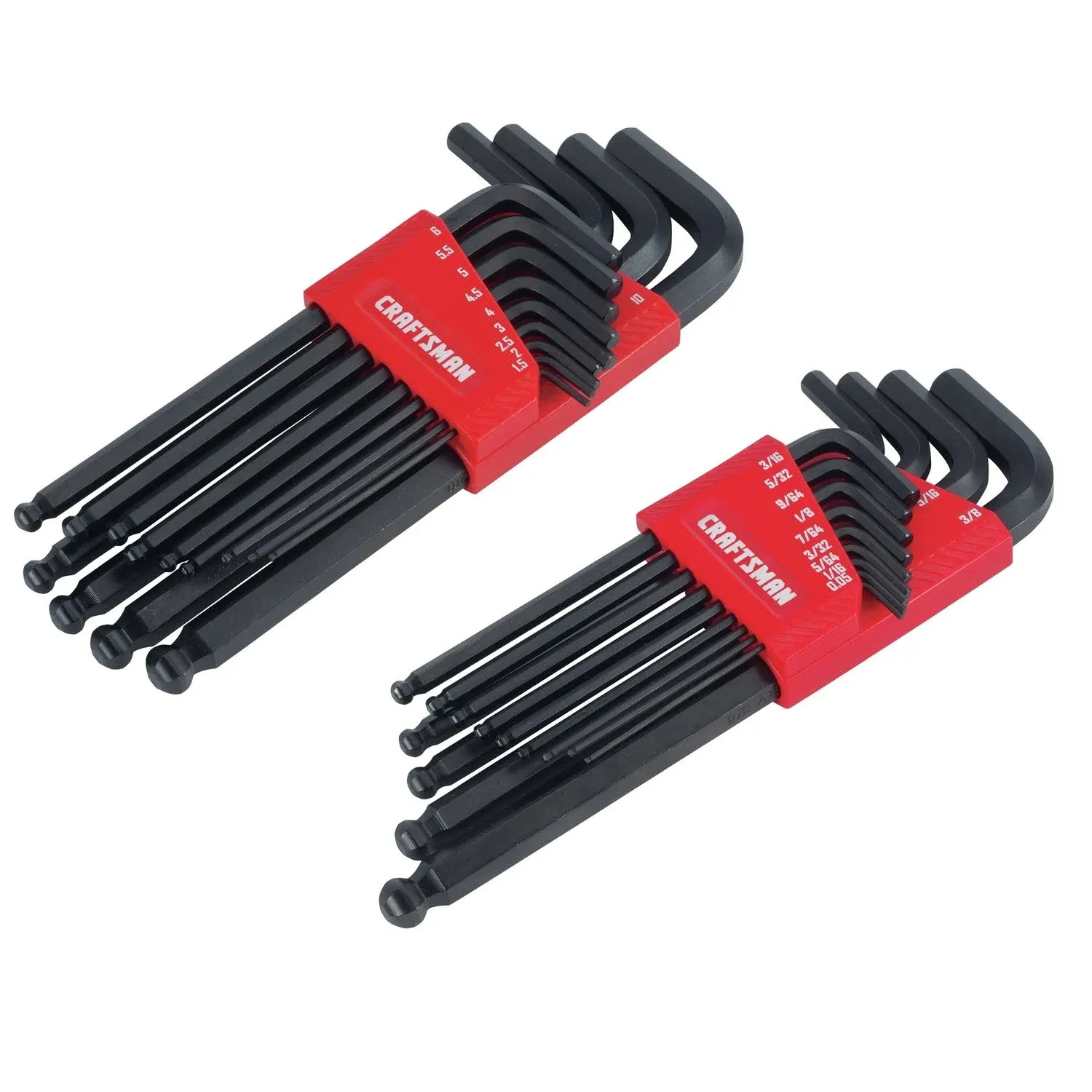 CRAFTSMAN Ball End Hex Key Set, SAE/MM, 26 Piece (CMHT26009)