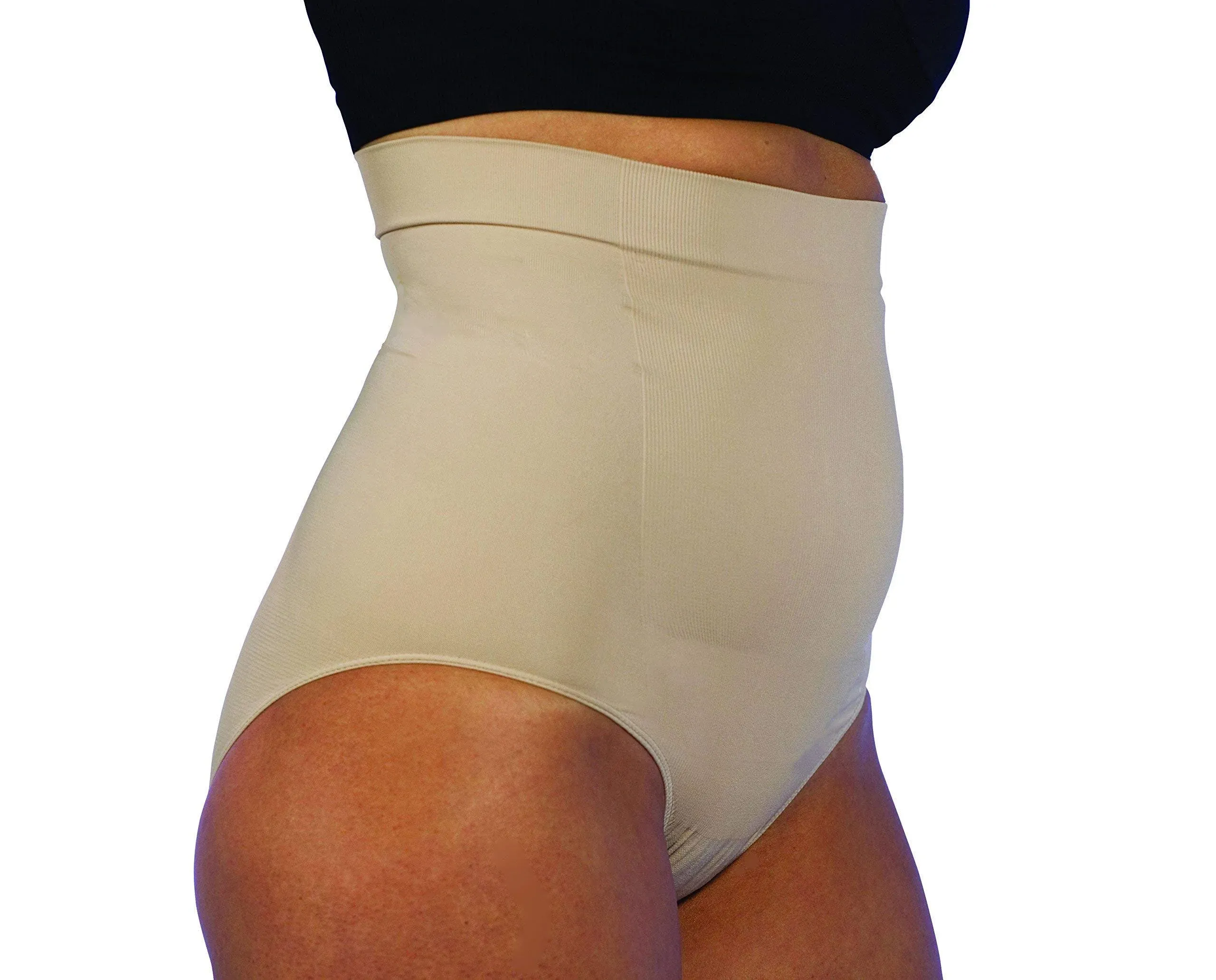 Upspring High Waist Post Baby Panty for Postpartum Recovery in Nude