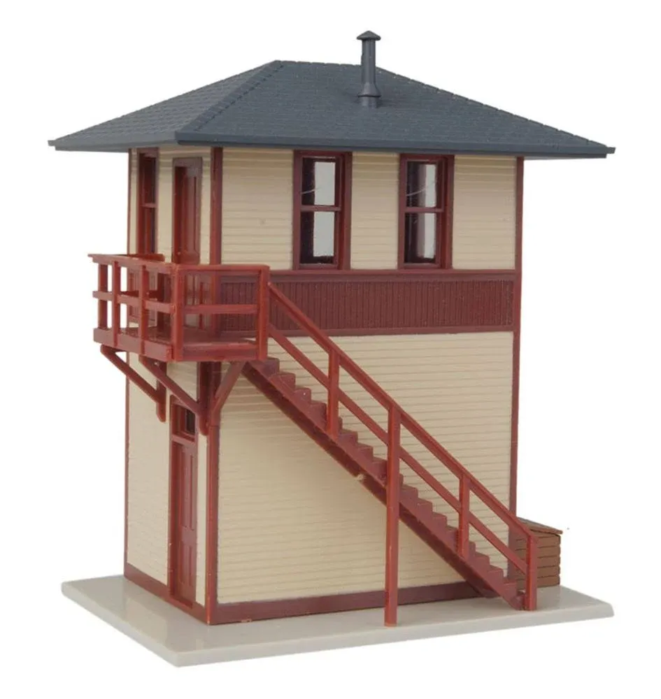 Walthers Trainline 931-810 HO Scale Trackside Signal Tower -- Assembled - 2-7/8 x 2-3/16 x 3-1/4"  7.3 x 5.5 x 8.2cm