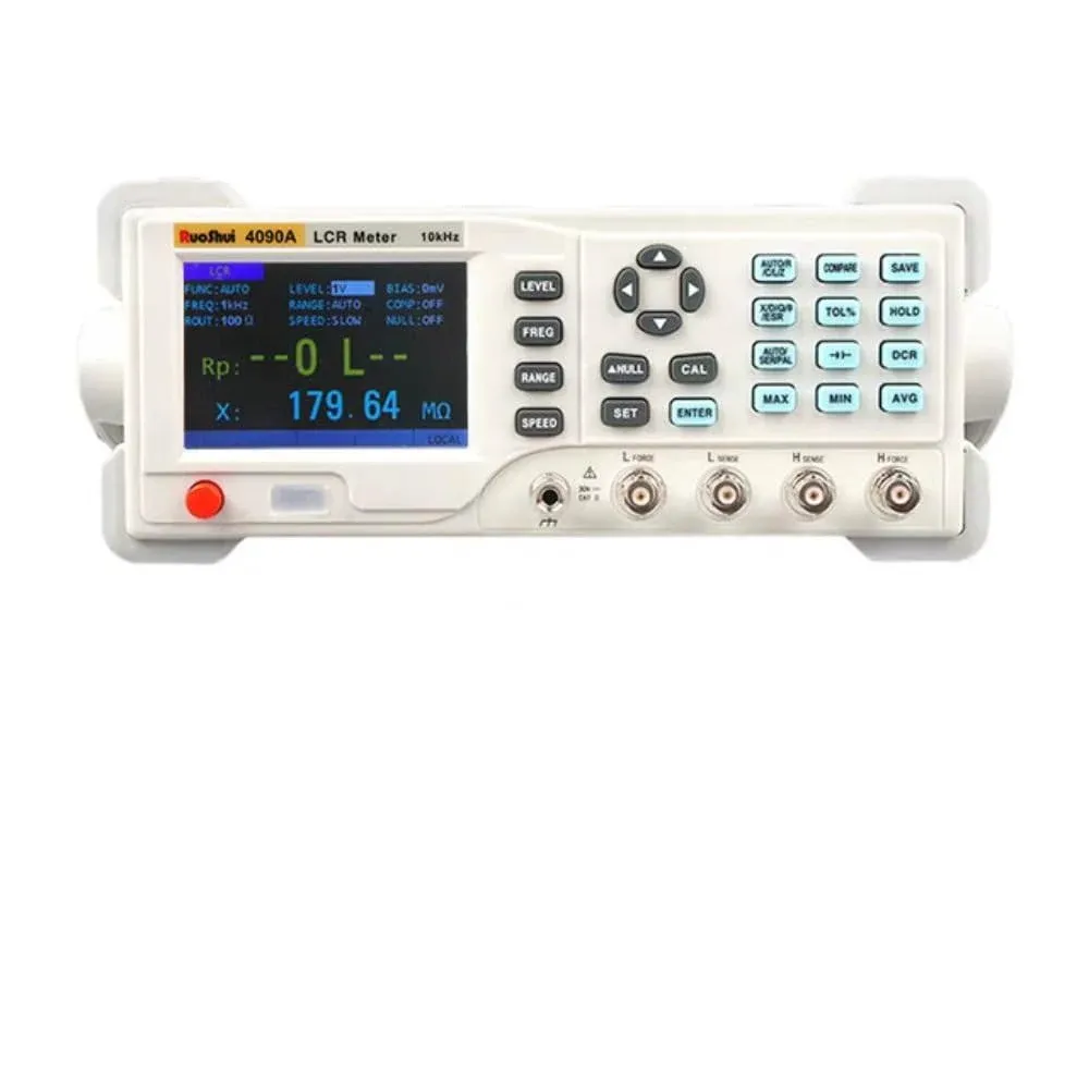 Digital LCR Meter – Precision Benchtop Capacitance and Inductance Tester (10Hz-100kHz) with Data Saving, U-Disk Copy, Ideal for Electronic Component Testing (4090A)