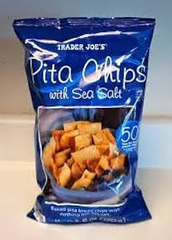 Trader Joes Pita Chips with Sea Salt