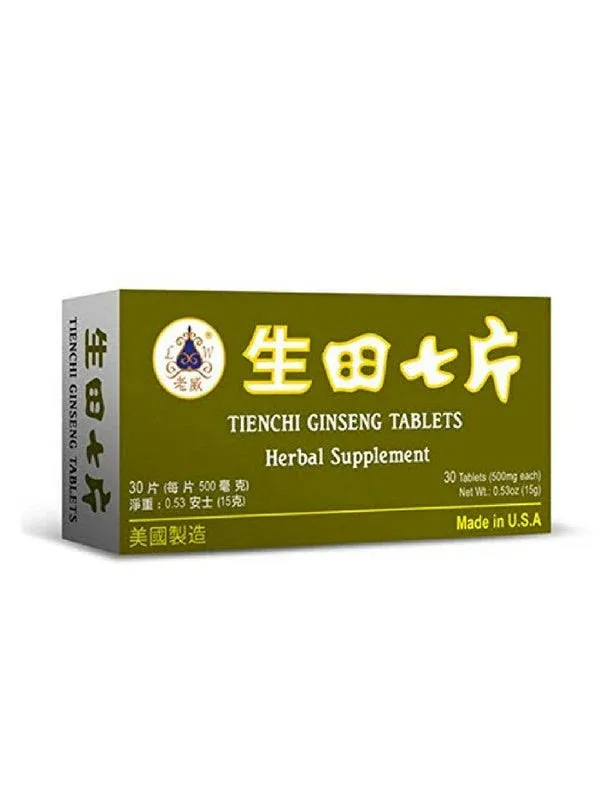 Notoginseng Formula - Tienchi Ginseng Tablets Herbal Supplement Helps for Promote ...